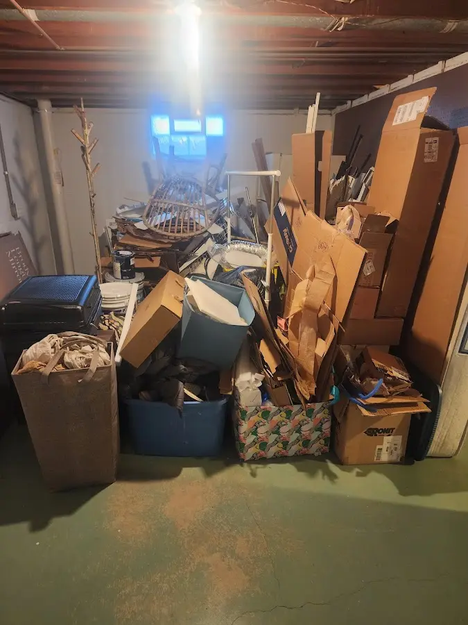 Roll-off dumpster container at job site for Construction Dumpster Rental in Gulfport